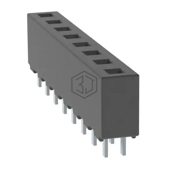 HPF-08-01-T-S - Samtec Inc. - Rectangular Connectors - Headers, Receptacles, Female Sockets