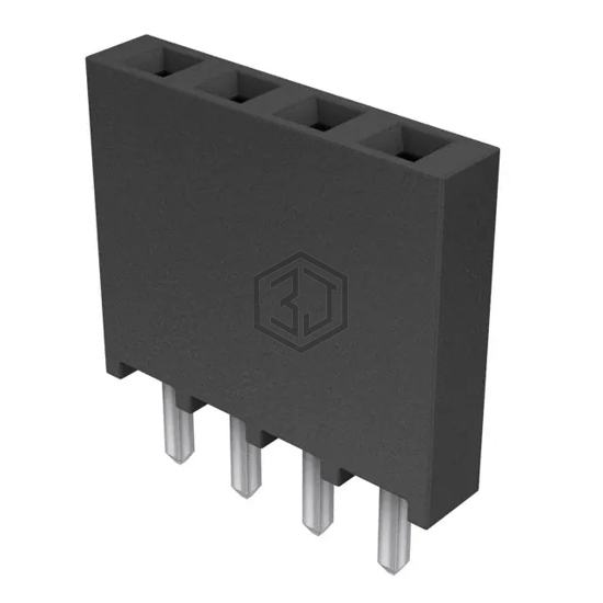 SSQ-104-01-F-S - Samtec Inc. - Rectangular Connectors - Headers, Receptacles, Female Sockets