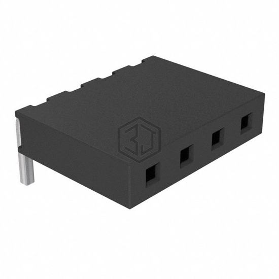 SQT-104-01-F-S-RA - Samtec Inc. - Rectangular Connectors - Headers, Receptacles, Female Sockets
