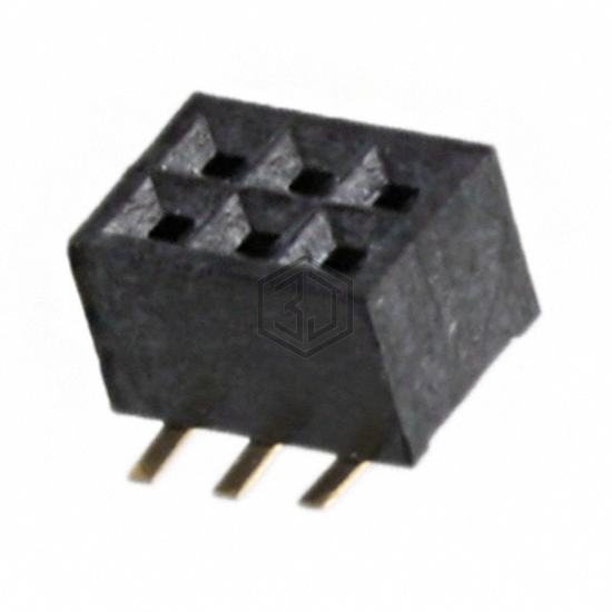 SFM210-LPSE-D03-SP-BK - Sullins Connector Solutions - Rectangular Connectors - Headers, Receptacles, Female Sockets