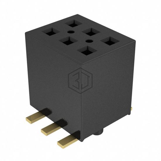 FLE-103-01-G-DV-A-TR - Samtec Inc. - Rectangular Connectors - Headers, Receptacles, Female Sockets