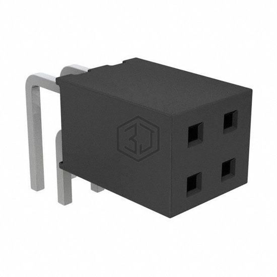 SQT-102-01-F-D-RA - Samtec Inc. - Rectangular Connectors - Headers, Receptacles, Female Sockets