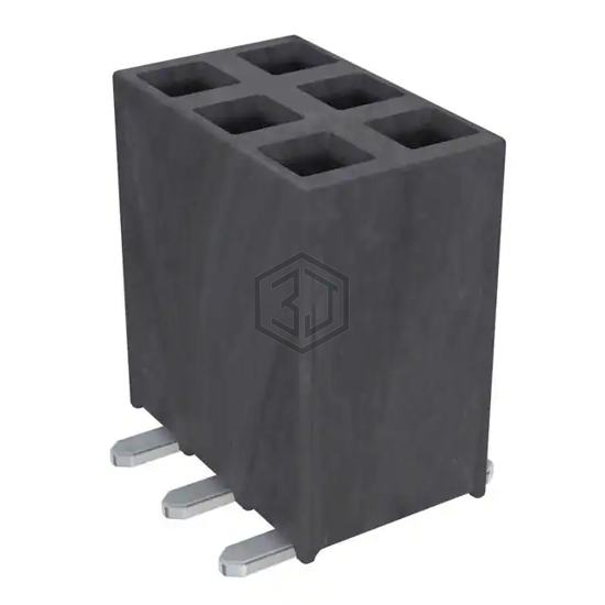 SSW-103-22-F-D-VS - Samtec Inc. - Rectangular Connectors - Headers, Receptacles, Female Sockets
