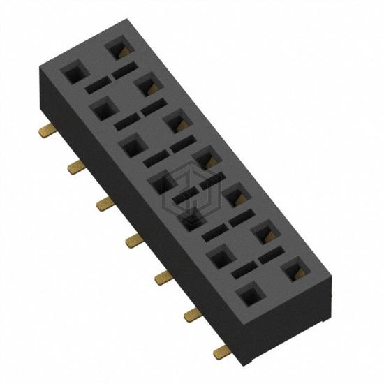 HLE-107-02-G-DV-K-TR - Samtec Inc. - Rectangular Connectors - Headers, Receptacles, Female Sockets