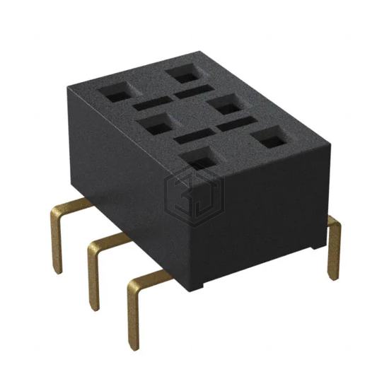 HLE-103-02-G-DV-PE-BE - Samtec Inc. - Rectangular Connectors - Headers, Receptacles, Female Sockets