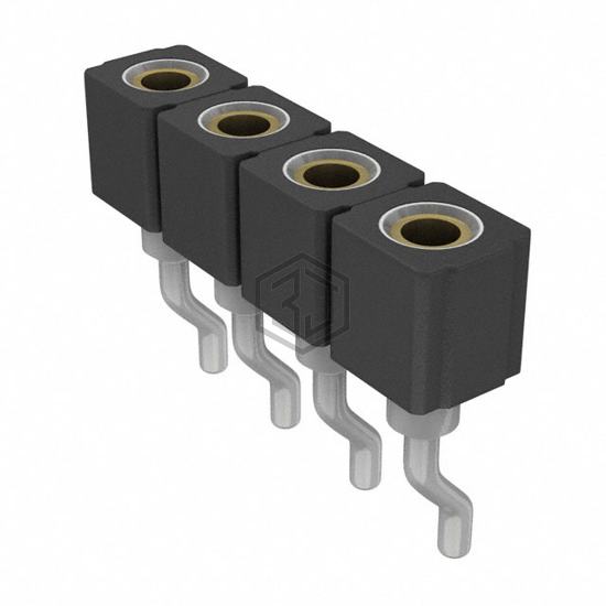 801-43-004-40-002000 - Mill-Max Manufacturing Corp. - Rectangular Connectors - Headers, Receptacles, Female Sockets
