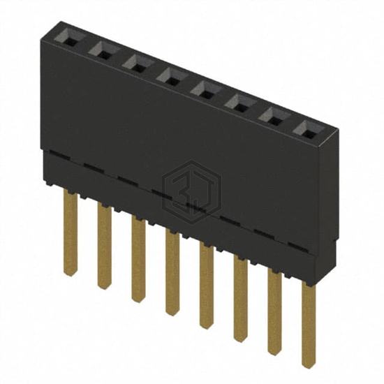 ESQ-108-13-G-S - Samtec Inc. - Rectangular Connectors - Headers, Receptacles, Female Sockets