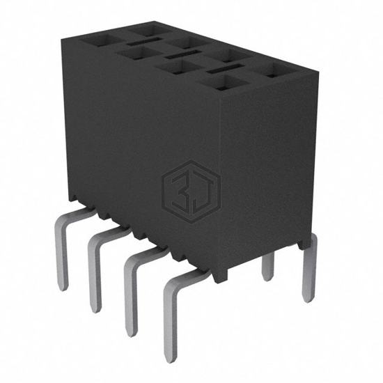 BCS-104-L-D-PE-BE - Samtec Inc. - Rectangular Connectors - Headers, Receptacles, Female Sockets