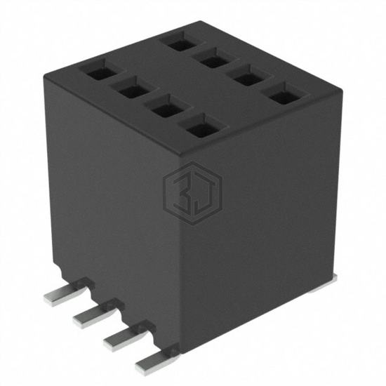 RSM-104-02-S-D - Samtec Inc. - Rectangular Connectors - Headers, Receptacles, Female Sockets
