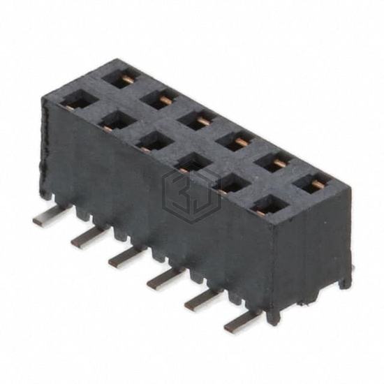 MMS-106-02-L-DV-K-TR - Samtec Inc. - Rectangular Connectors - Headers, Receptacles, Female Sockets