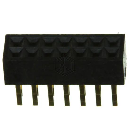SFM210-LPSE-D07-ST-BK - Sullins Connector Solutions - Rectangular Connectors - Headers, Receptacles, Female Sockets