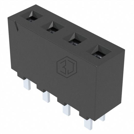 FHP-04-01-T-S - Samtec Inc. - Rectangular Connectors - Headers, Receptacles, Female Sockets