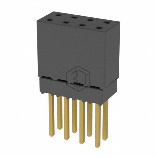 ESQ-104-13-G-D - Samtec Inc. - Rectangular Connectors - Headers, Receptacles, Female Sockets