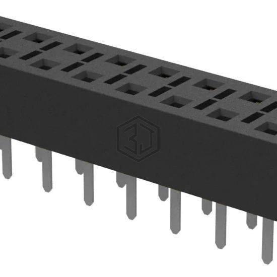 HLE-110-02-F-DV-TE - Samtec Inc. - Rectangular Connectors - Headers, Receptacles, Female Sockets