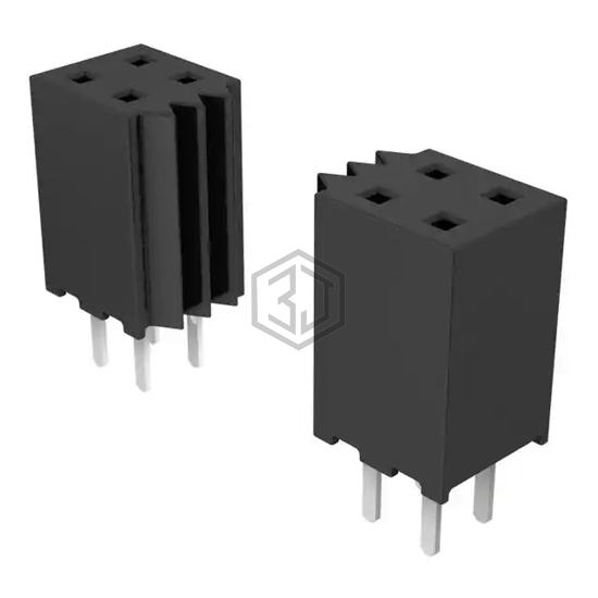 SQW-127-01-H-D - Samtec Inc. - Rectangular Connectors - Headers, Receptacles, Female Sockets