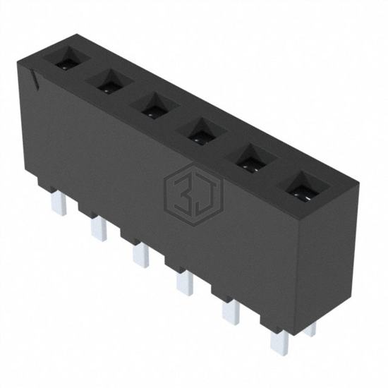 FHP-06-01-T-S - Samtec Inc. - Rectangular Connectors - Headers, Receptacles, Female Sockets