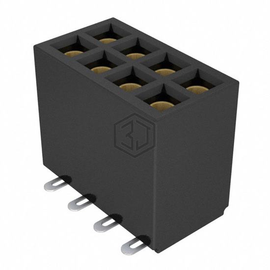 SFMC-104-02-S-D - Samtec Inc. - Rectangular Connectors - Headers, Receptacles, Female Sockets