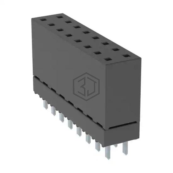 ESW-108-12-L-D - Samtec Inc. - Rectangular Connectors - Headers, Receptacles, Female Sockets