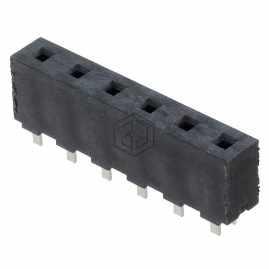 HPF-06-01-T-S - Samtec Inc. - Rectangular Connectors - Headers, Receptacles, Female Sockets