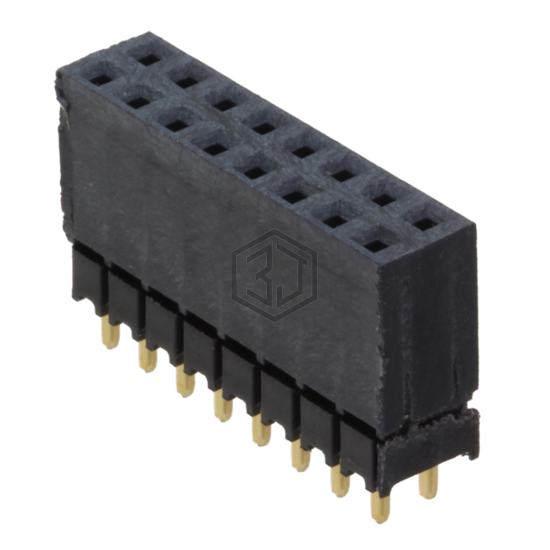 ESQ-108-12-G-D - Samtec Inc. - Rectangular Connectors - Headers, Receptacles, Female Sockets