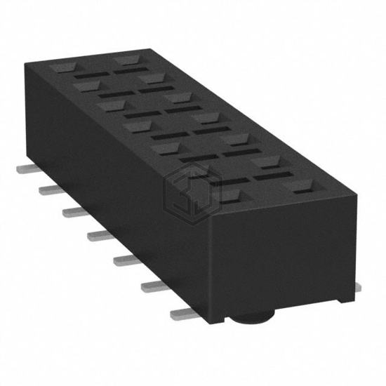 HLE-107-02-L-DV-BE-A-K-TR - Samtec Inc. - Rectangular Connectors - Headers, Receptacles, Female Sockets