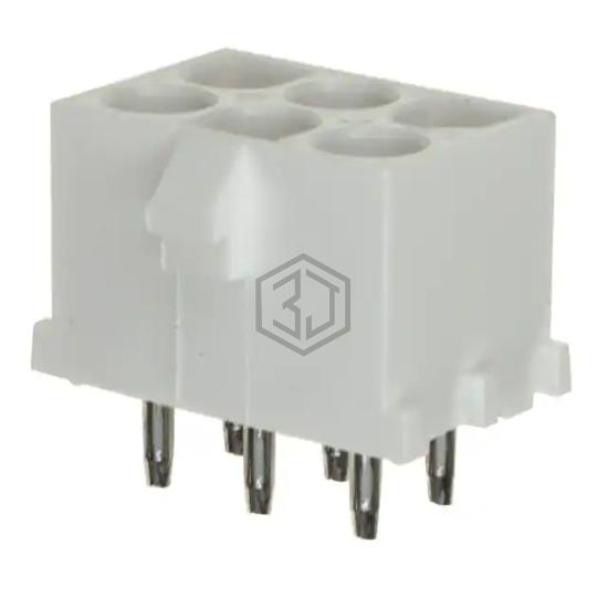 350834-4 - TE Connectivity AMP Connectors - Rectangular Connectors - Headers, Receptacles, Female Sockets