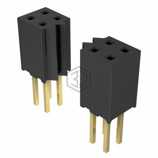 SQT-112-03-G-D - Samtec Inc. - Rectangular Connectors - Headers, Receptacles, Female Sockets