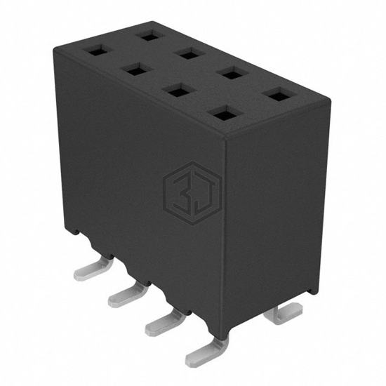 SQW-104-01-S-D-VS-K-TR - Samtec Inc. - Rectangular Connectors - Headers, Receptacles, Female Sockets