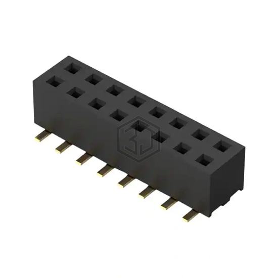 BF100-16-A-C-0-0625-L-C - GCT - Rectangular Connectors - Headers, Receptacles, Female Sockets