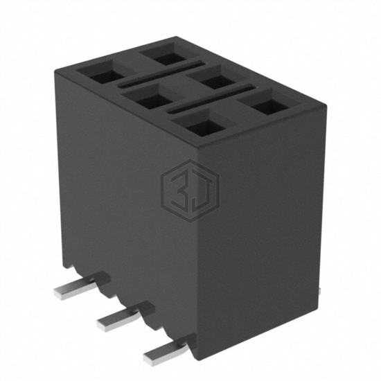 SSM-103-F-DV-LC - Samtec Inc. - Rectangular Connectors - Headers, Receptacles, Female Sockets