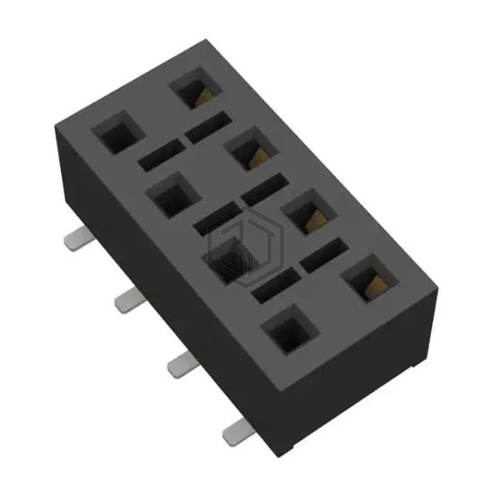 HLE-104-02-L-DV-BE-K-TR - Samtec Inc. - Rectangular Connectors - Headers, Receptacles, Female Sockets
