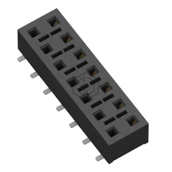 HLE-107-02-S-DV-BE-K-TR - Samtec Inc. - Rectangular Connectors - Headers, Receptacles, Female Sockets