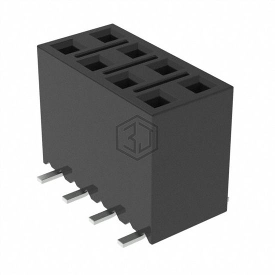 SSM-104-S-DV-K-TR - Samtec Inc. - Rectangular Connectors - Headers, Receptacles, Female Sockets