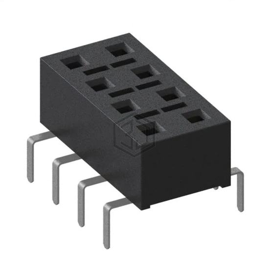 HLE-104-02-L-DV-PE-BE - Samtec Inc. - Rectangular Connectors - Headers, Receptacles, Female Sockets