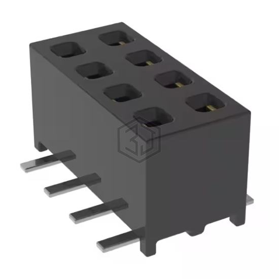 MMS-104-02-SM-DV-K-TR - Samtec Inc. - Rectangular Connectors - Headers, Receptacles, Female Sockets