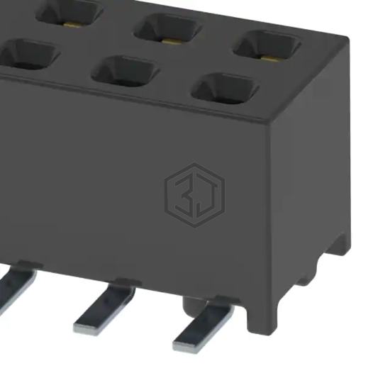 MMS-125-02-L-DV-A - Samtec Inc. - Rectangular Connectors - Headers, Receptacles, Female Sockets