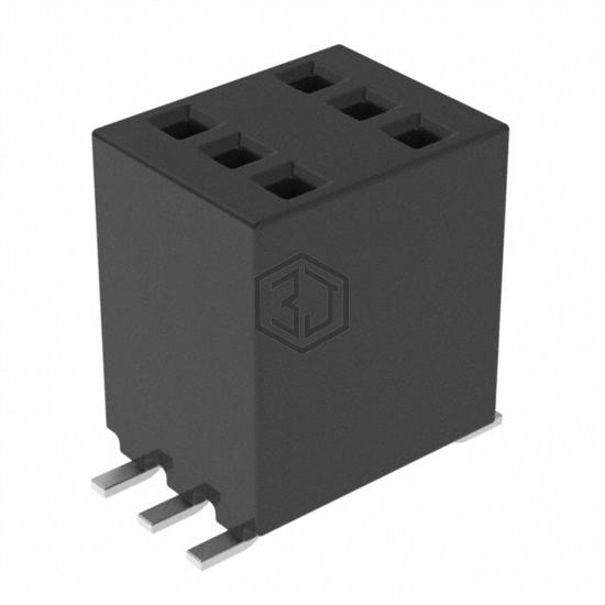 RSM-103-02-S-D-TR - Samtec Inc. - Rectangular Connectors - Headers, Receptacles, Female Sockets