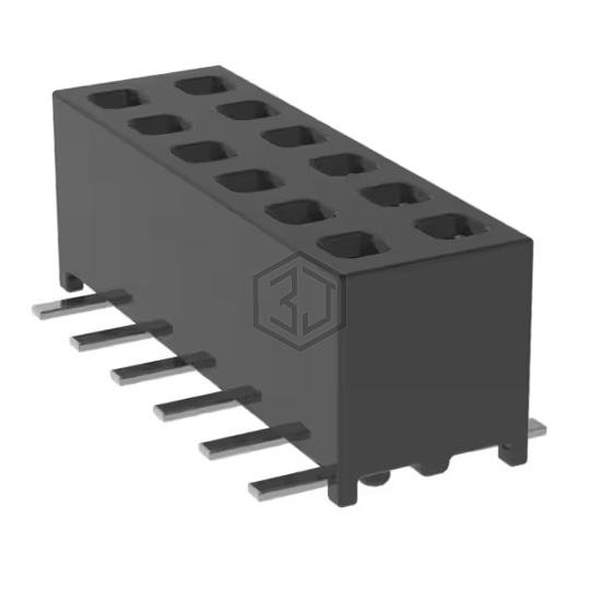 MMS-106-02-S-DV-A-K-TR - Samtec Inc. - Rectangular Connectors - Headers, Receptacles, Female Sockets