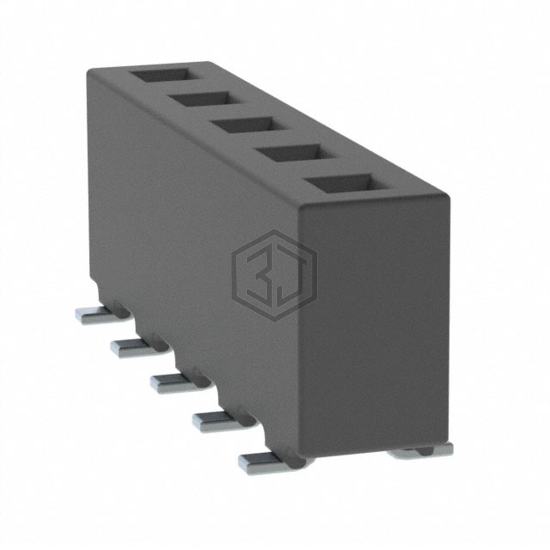 HPF-05-02-T-S - Samtec Inc. - Rectangular Connectors - Headers, Receptacles, Female Sockets