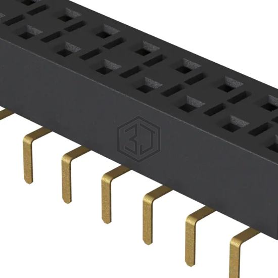 HLE-110-02-G-DV-PE - Samtec Inc. - Rectangular Connectors - Headers, Receptacles, Female Sockets