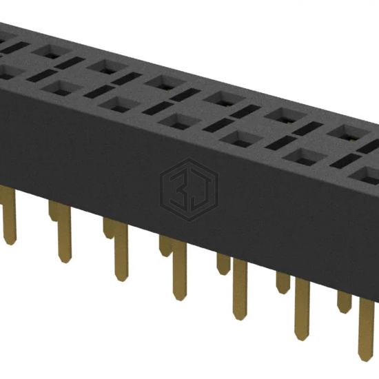 HLE-110-02-G-DV-TE - Samtec Inc. - Rectangular Connectors - Headers, Receptacles, Female Sockets