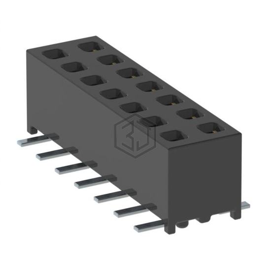 MMS-107-02-L-DV-A - Samtec Inc. - Rectangular Connectors - Headers, Receptacles, Female Sockets