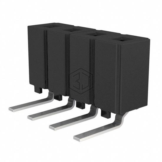 CES-104-02-L-S-RA - Samtec Inc. - Rectangular Connectors - Headers, Receptacles, Female Sockets