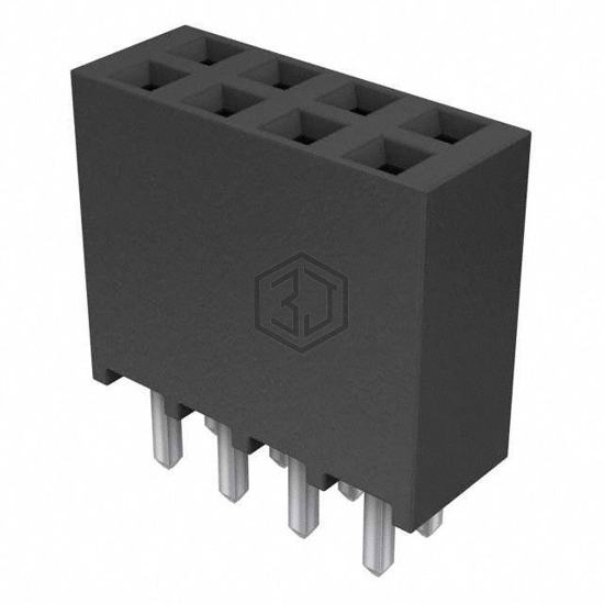 SSQ-104-01-F-D - Samtec Inc. - Rectangular Connectors - Headers, Receptacles, Female Sockets