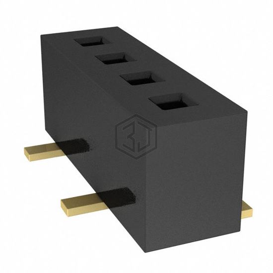 CLP-104-02-G-S-TR - Samtec Inc. - Rectangular Connectors - Headers, Receptacles, Female Sockets