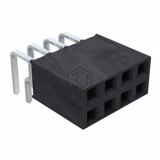 SSW-104-02-T-D-RA - Samtec Inc. - Rectangular Connectors - Headers, Receptacles, Female Sockets