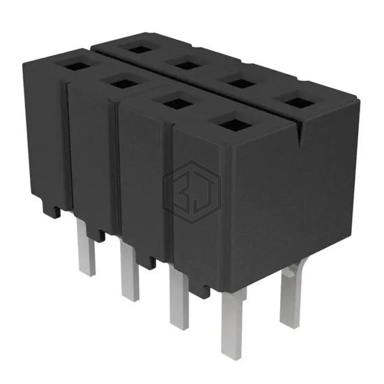 CES-104-01-L-D - Samtec Inc. - Rectangular Connectors - Headers, Receptacles, Female Sockets