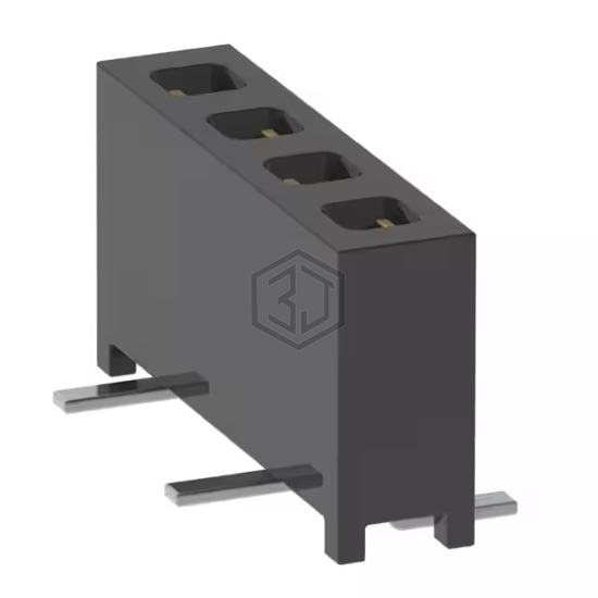 MMS-104-02-F-SV-P-TR - Samtec Inc. - Rectangular Connectors - Headers, Receptacles, Female Sockets