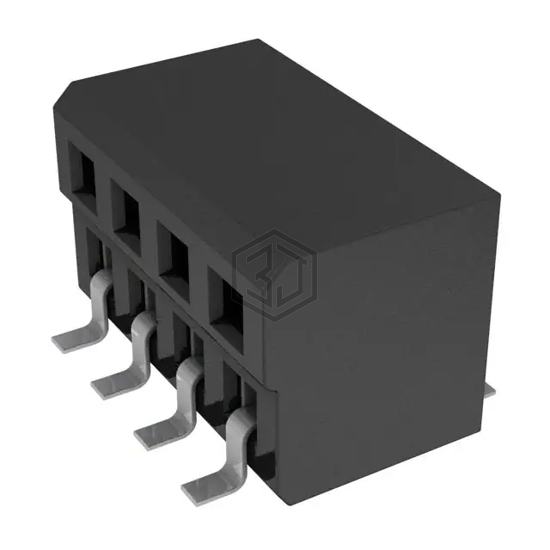 CLP-104-02-L-DH-TR - Samtec Inc. - Rectangular Connectors - Headers, Receptacles, Female Sockets