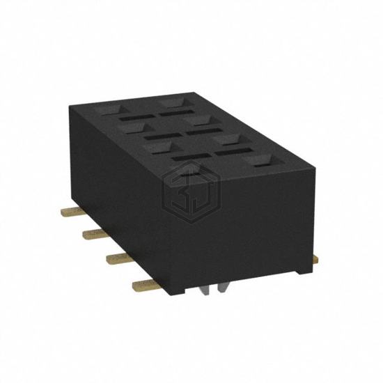 HLE-104-02-G-DV-LC - Samtec Inc. - Rectangular Connectors - Headers, Receptacles, Female Sockets